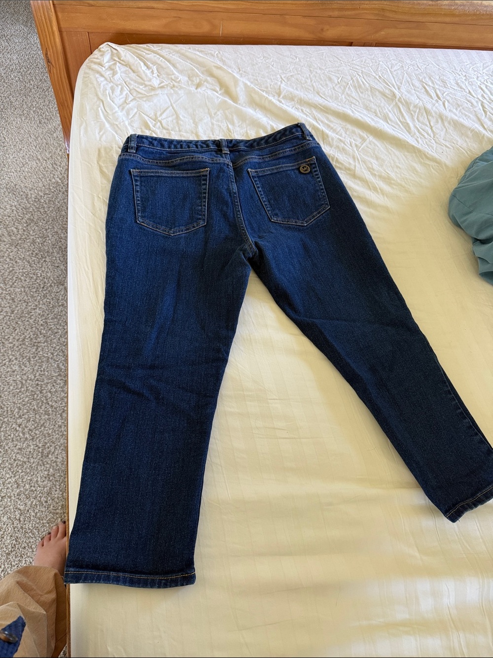 Michael Kors Dark Blue Straight-Leg Jeans